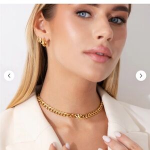 ABBOTT LYON Gold Chain Necklace, Initials JA